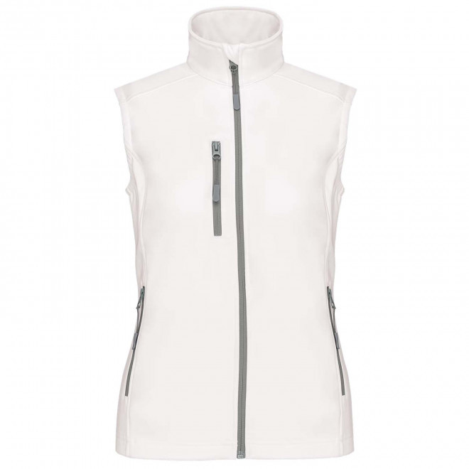 VESTE SOFTSHELL FEMME PERSONNALISABLE 'KARISOFT BW' - blanc
