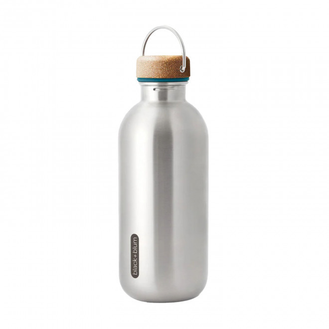 BOUTEILLE EN INOX 600 ML PERSONNALISABLE 'PLUME' - ocean