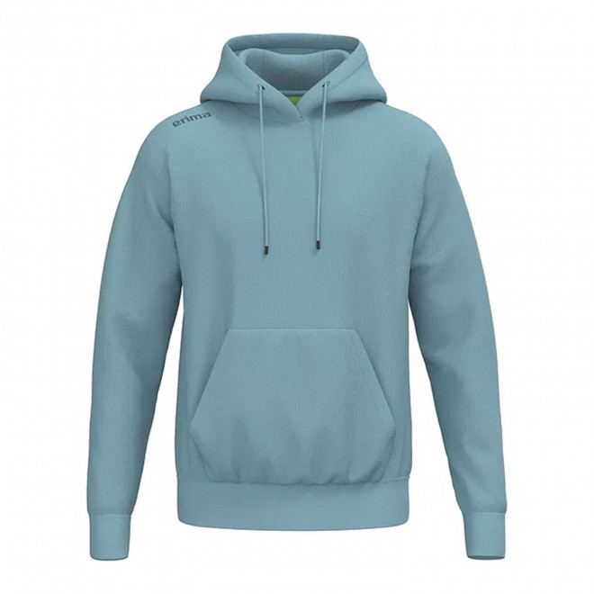 SWEATSHIRT CAPUCHE MIXTE PERSONNALISABLE 'TS' - bleu aqua