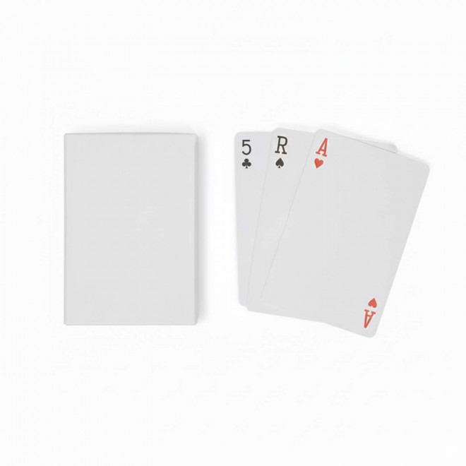 JEU DE 54 CARTES 100% PERSONNALISABLE 'KARTIX' - blanc