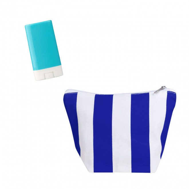 SET PUBLICITAIRE TROUSSE ET STICK 'SOLY' - bleu