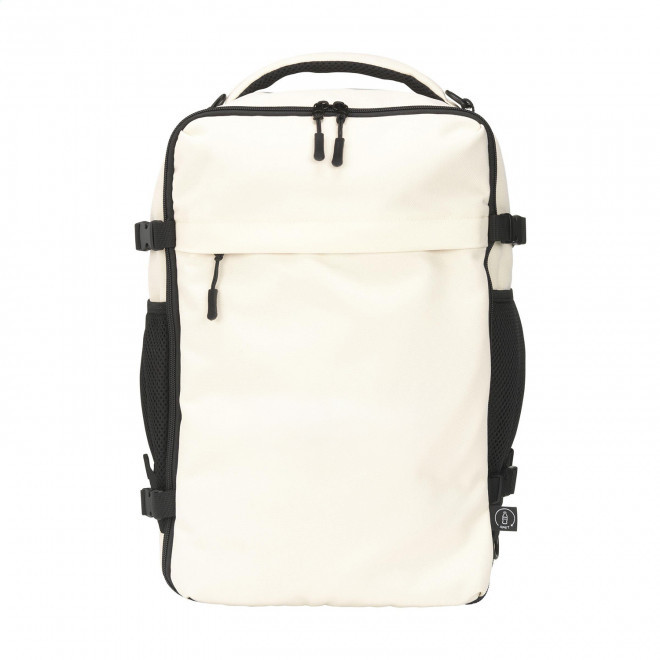 SAC A DOS CABINE PERSONNALISABLE 'BINECA' - blanc cassé