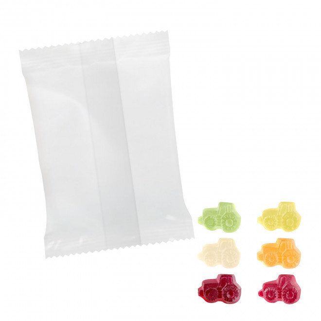 BONBONS GOMME DE FRUITS PERSONNALISABLE 'PIMPY'  - tracteur