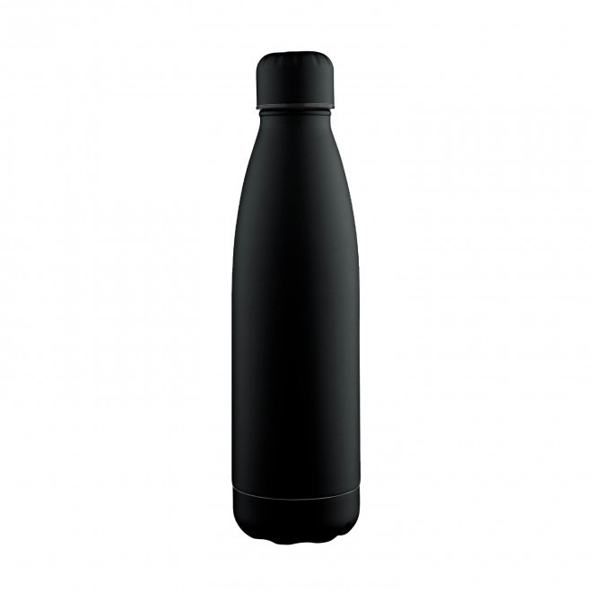 BOUTEILLE PUBLICITAIRE EN ACIER 700ML 'BROUDO RECYCLE' - noir