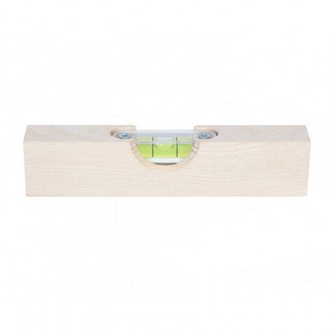 NIVEAU A BULLE EN BOIS PERSONNALISABLE 'FRENO' - naturel