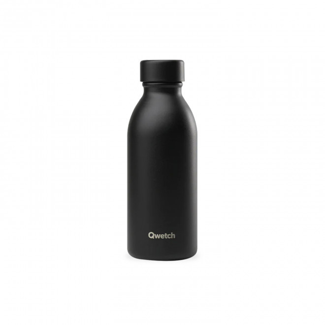 GOURDE ISOTHERME 500 ML QWETCH® PERSONNALISABLE 'ICON' - noir