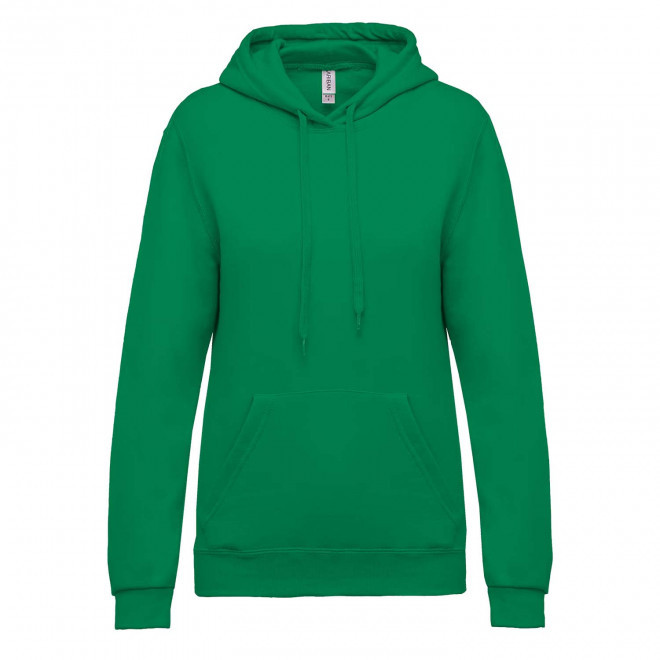 SWEAT-SHIRT PERSONNALISABLE FEMME CAPUCHE 'KARIHOOD' - vert