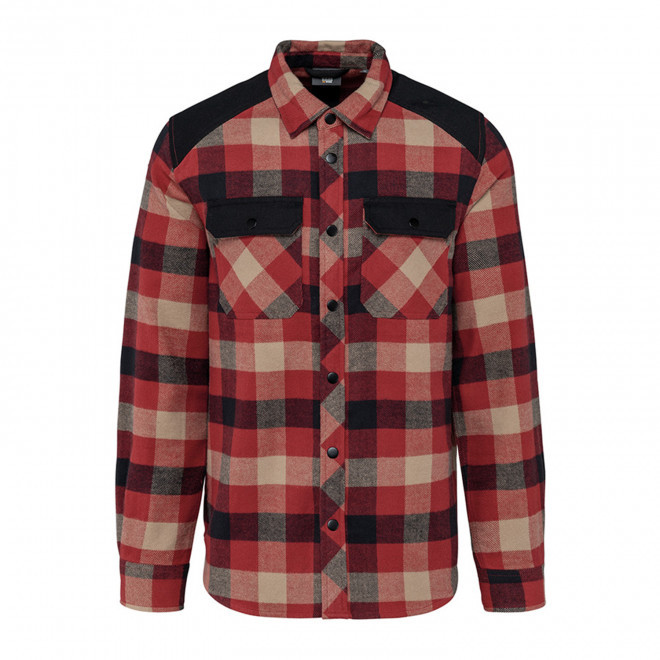 CHEMISE A CARREAUX PERSONNALISABLE 'CARROX' - rouge