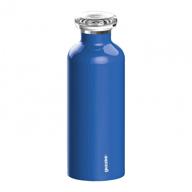 GOURDE ISOTHERME GUZZINI PERSONNALISABLE 'ON THE GO' - bleu foncé