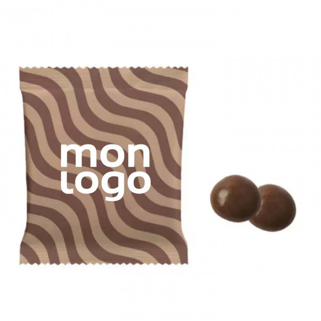 LOT DE 100 SACHETS DE BILLES DE CAFÉ PUBLICITAIRE 'COBAN' - billes de café