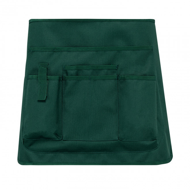 TABLIER COURT DE JARDINAGE PERSONNALISABLE 'JARDINO' - vert bouteille