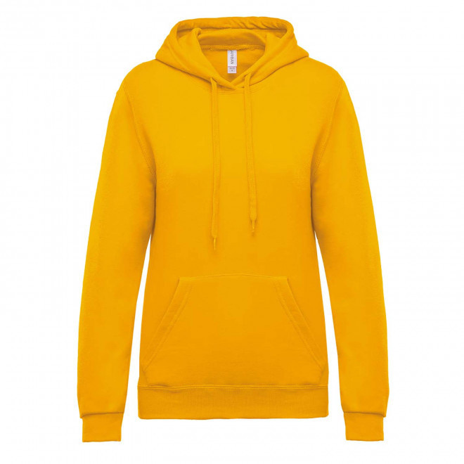 SWEAT-SHIRT PERSONNALISABLE FEMME CAPUCHE 'KARIHOOD' - jaune