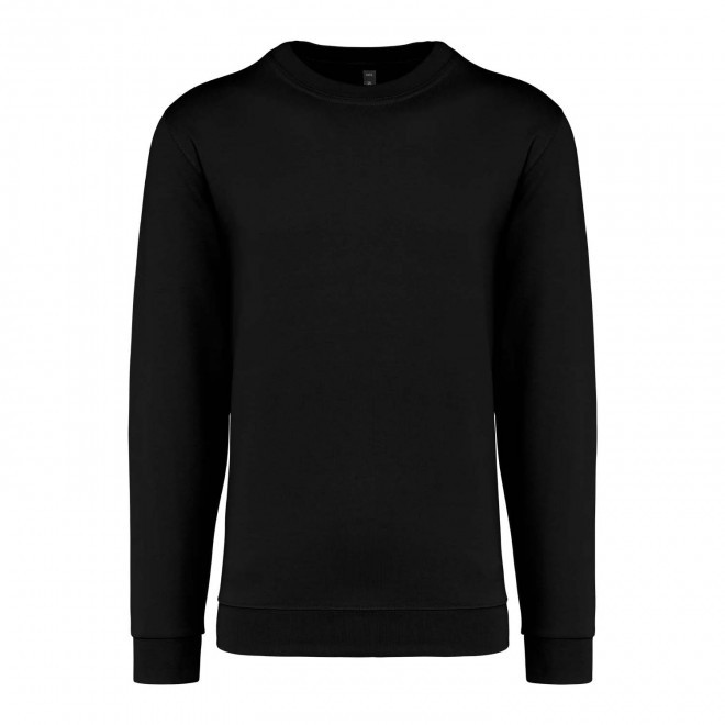 SWEAT-SHIRT MIXTE COL ROND PERSONNALISABLE 'KARIHOOD' - noir