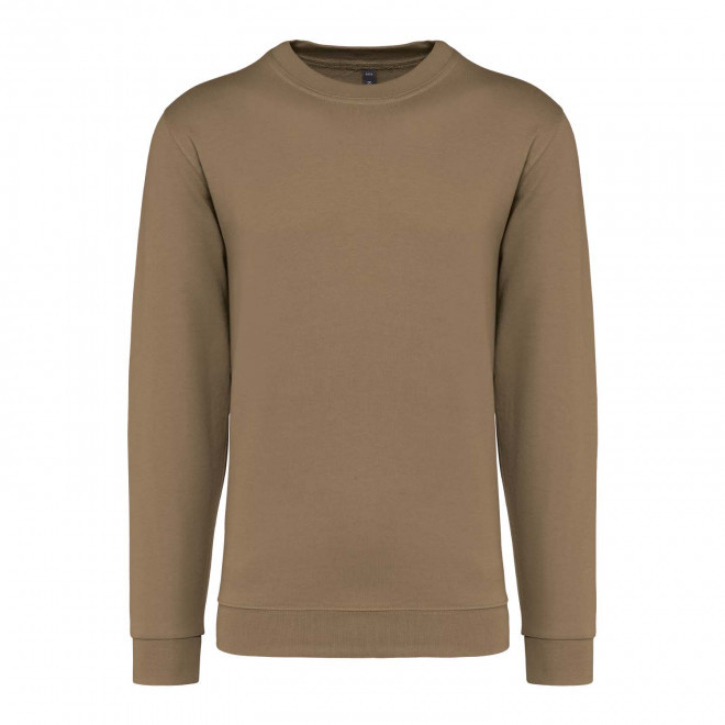 SWEAT-SHIRT MIXTE COL ROND PERSONNALISABLE 'KARIHOOD' - camel