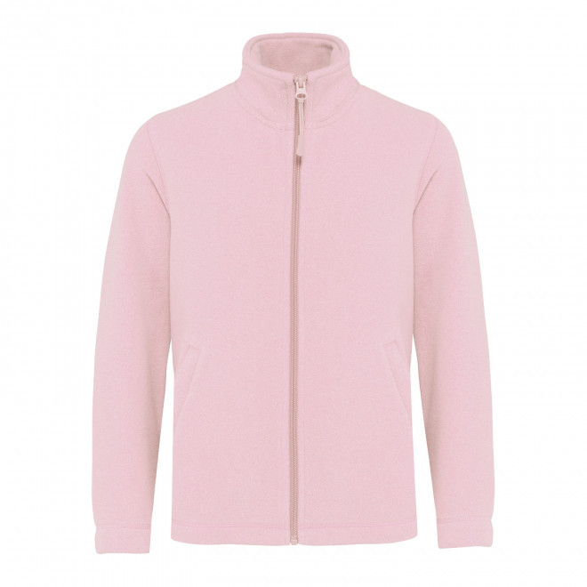 POLAIRE ZIPPE ENFANT PERSONNALISABLE 'KARIPOL' - rose pâle
