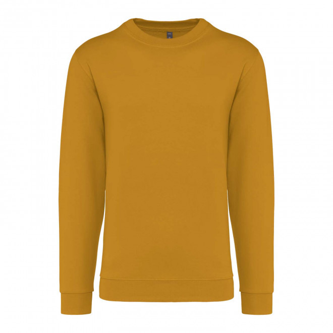 SWEAT-SHIRT MIXTE COL ROND PERSONNALISABLE 'KARIHOOD' - jaune moutarde