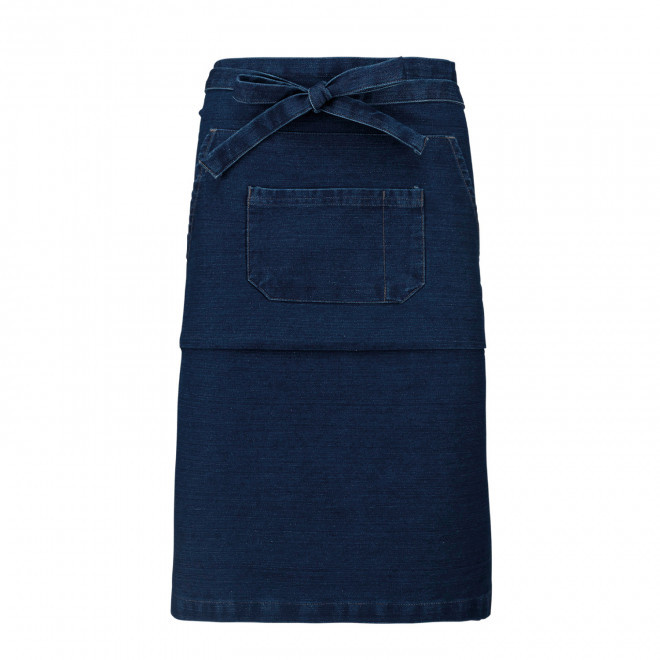 TABLIER LONG KARIBAN PERSONNALISABLE 'BANTAB' - denim