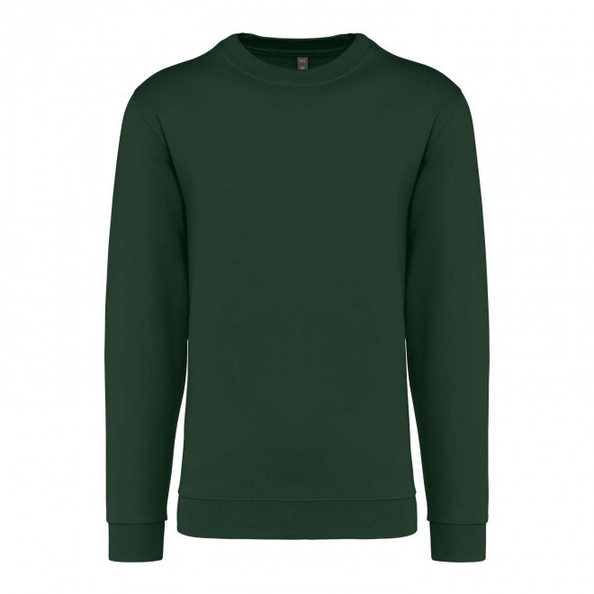 SWEAT-SHIRT MIXTE COL ROND PERSONNALISABLE 'KARIHOOD' - vert forêt