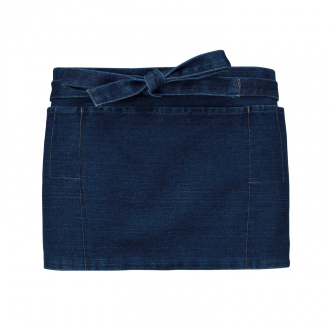 TABLIER COURT KARIBAN PERSONNALISBALE 'BANTAB' - denim
