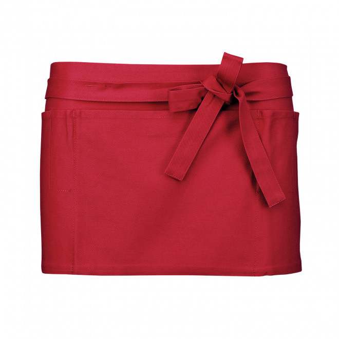 TABLIER COURT KARIBAN PERSONNALISBALE 'BANTAB' - rouge
