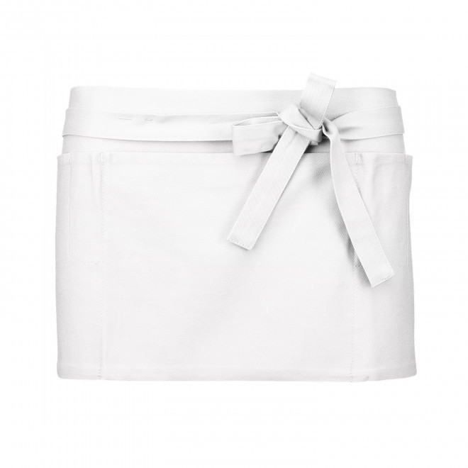 TABLIER COURT KARIBAN PERSONNALISBALE 'BANTAB' - blanc