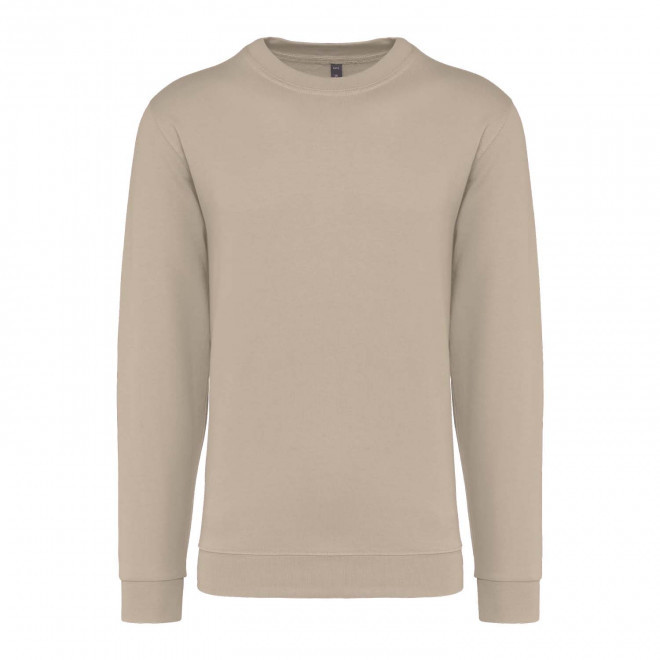 SWEAT-SHIRT MIXTE COL ROND PERSONNALISABLE 'KARIHOOD' - sable