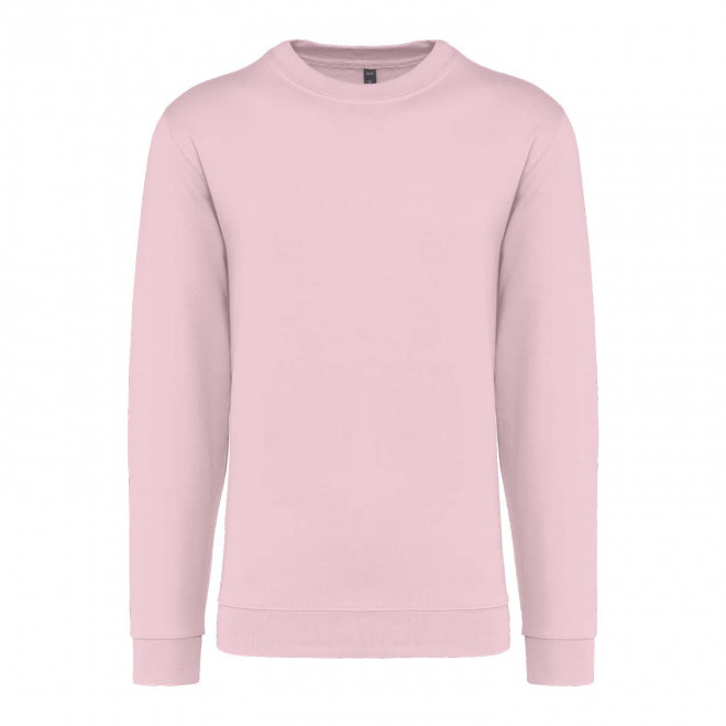SWEAT-SHIRT MIXTE COL ROND PERSONNALISABLE 'KARIHOOD' - rose pâle