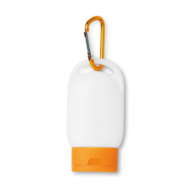 CREME SOLAIRE PUBLICITAIRE MOUSQUETON 'FIXSUN' 4JOURS - orange