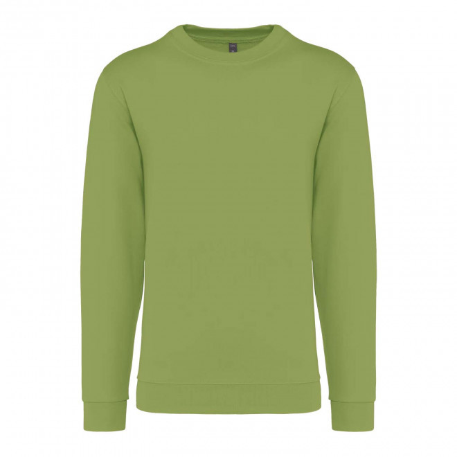 SWEAT-SHIRT MIXTE COL ROND PERSONNALISABLE 'KARIHOOD' - vert pistache