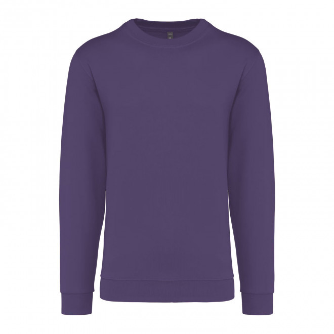 SWEAT-SHIRT MIXTE COL ROND PERSONNALISABLE 'KARIHOOD' - violet foncé