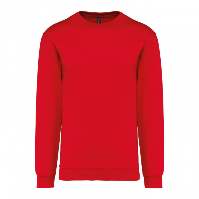 SWEAT-SHIRT MIXTE COL ROND PERSONNALISABLE 'KARIHOOD' - rouge