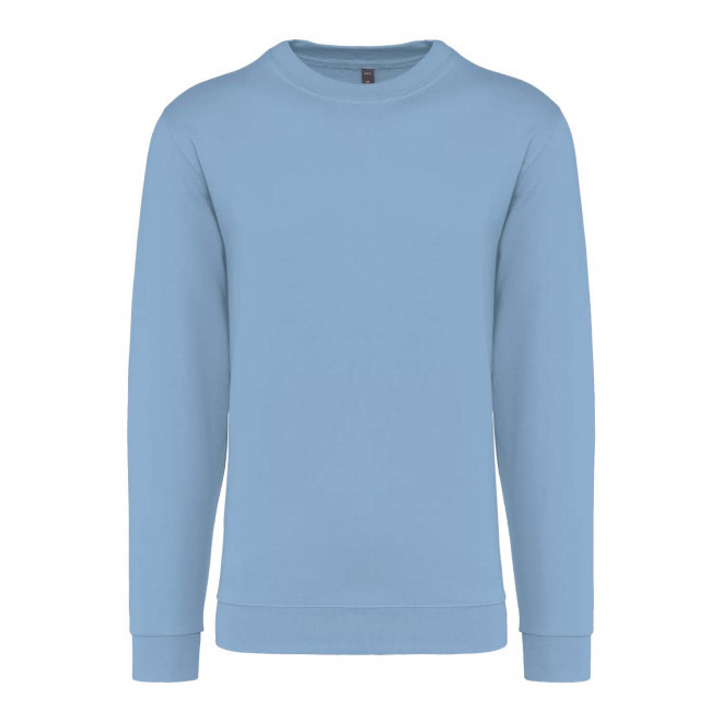 SWEAT-SHIRT MIXTE COL ROND PERSONNALISABLE 'KARIHOOD' - bleu ciel