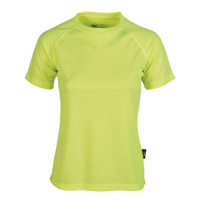 TEE-SHIRT RESPIRANT FEMME PEN DUICK® FLUO 'FIRSTEE' - vert fluo