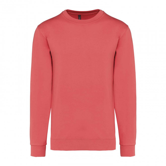 SWEAT-SHIRT MIXTE COL ROND PERSONNALISABLE 'KARIHOOD' - corail