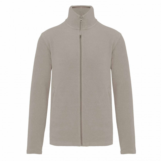 POLAIRE ZIPPE HOMME PERSONNALISABLE 'KARIPOL' - beige