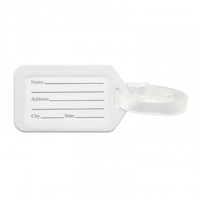 ETIQUETTE DE VOYAGE PERSONNALISABLE 'TROPICOOL' - blanc