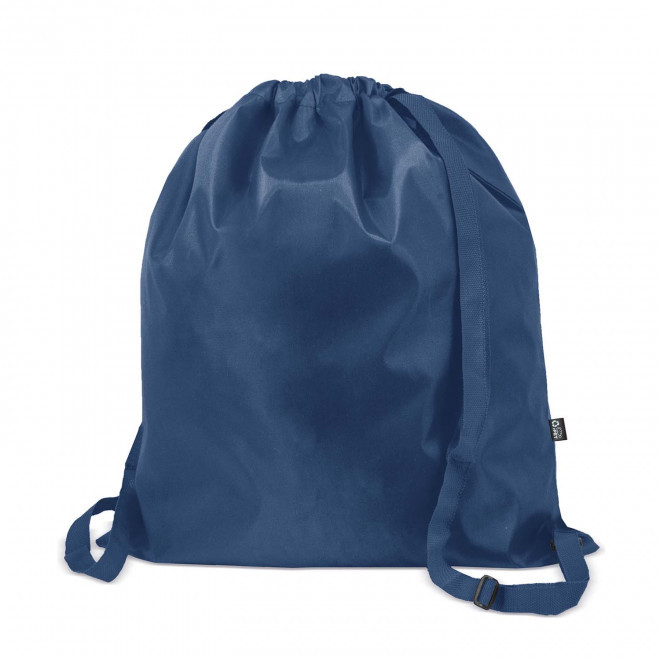SAC A DOS CORDELETTES PLATES PUBLICITAIRE 'CROLY' - bleu marine