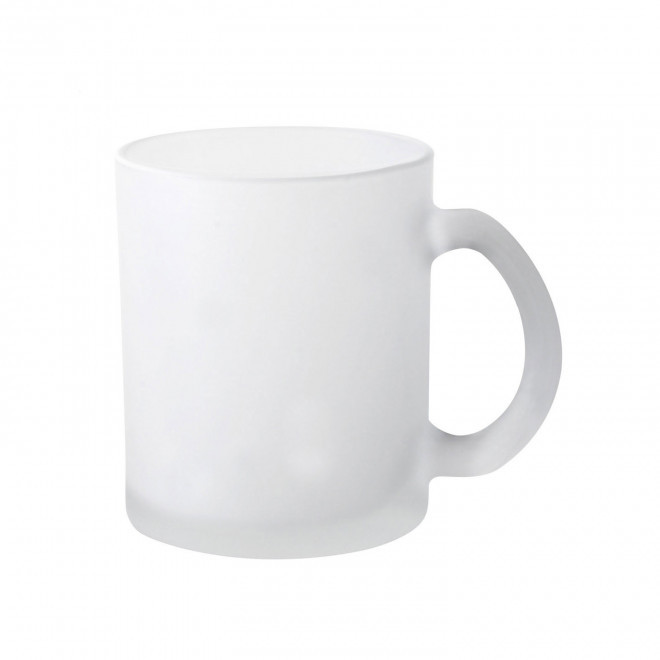 MUG VERRE PERSONNALISABLE SUBLIMATION 'RIMI' - blanc