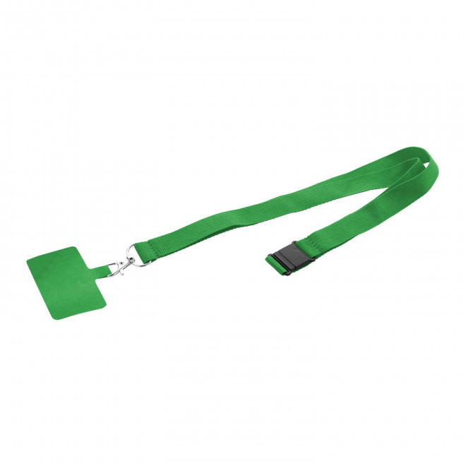 TOUR DE COU TELEPHONE PERSONNALISABLE 'BASICLAN COLOR' - vert