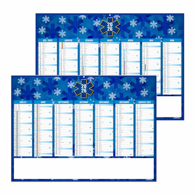 CALENDRIER BANCAIRE ILLUSTRE PERSONNALISABLE 'MEDICA' - santé