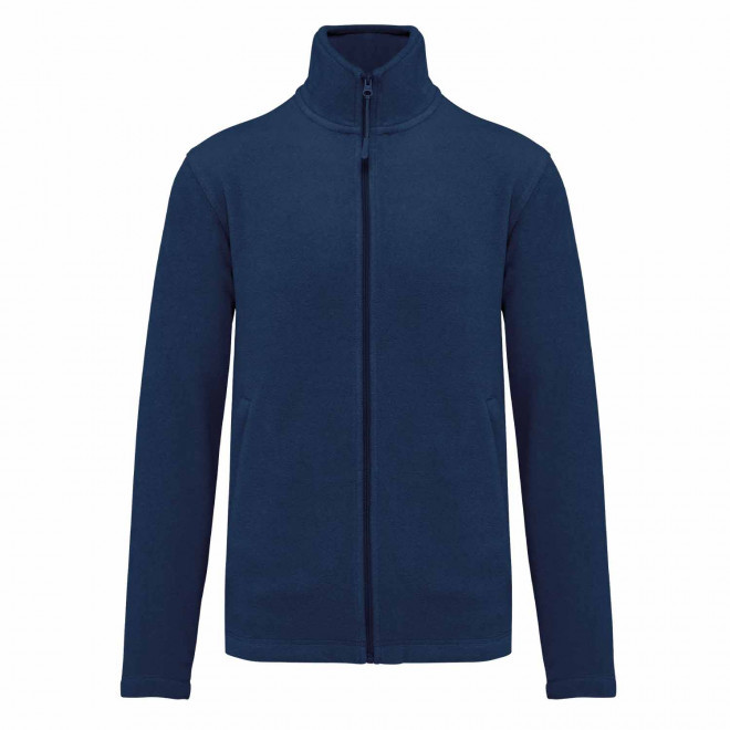 POLAIRE ZIPPE HOMME PERSONNALISABLE 'KARIPOL' - indigo