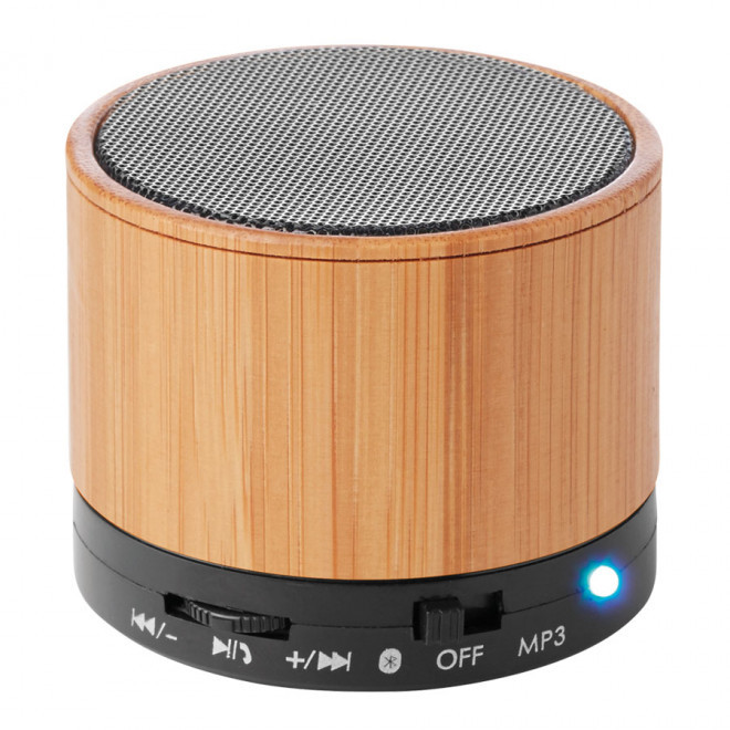 ENCEINTE BLUETOOTH® EN BOIS 3W PERSONNALISABLE 'NOVAWOOD' - noir