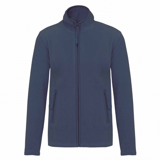 POLAIRE ZIPPE FEMME PERSONNALISABLE 'KARIPOL' - bleu foncé