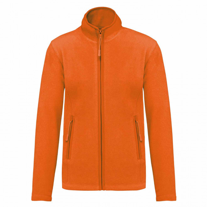 POLAIRE ZIPPE FEMME PERSONNALISABLE 'KARIPOL' - orange