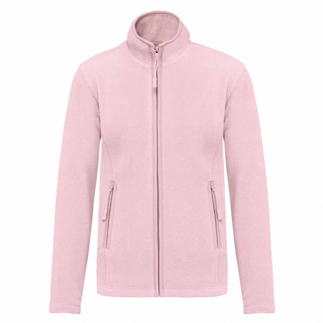 POLAIRE ZIPPE FEMME PERSONNALISABLE 'KARIPOL' - rose pâle