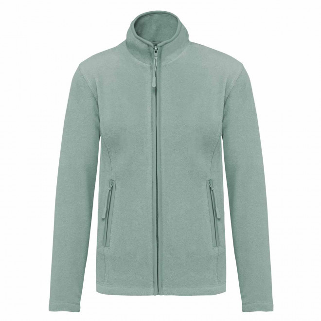 POLAIRE ZIPPE FEMME PERSONNALISABLE 'KARIPOL' - sauge