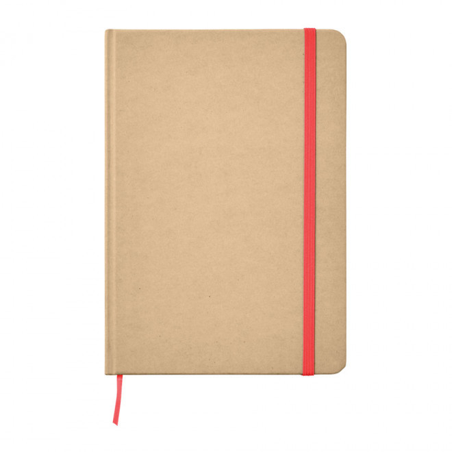 CARNET PERSONNALISABLE A5 LIGNÉ 'HORUS' - rouge