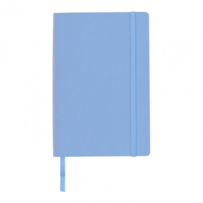 CARNET A5 EN PU SOUPLE  'TOMA'  - bleu clair