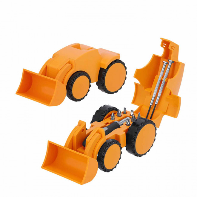 BOITE A OUTILS PERSONNALISEE TRACTOPELLE 'LIBEURE' - orange