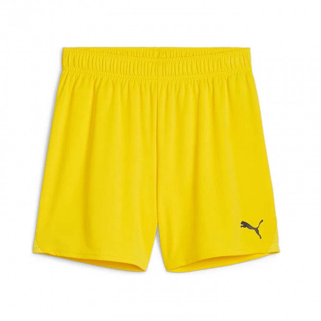 SHORT FOOT FEMME PERSONNALISE 'TEAMGOAL' - jaune